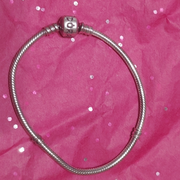 ʕ·ᴥ·ʔ Authentic Pandora Bracelet with Barrel Clasp #590702-HV-B - Picture 2 of 4